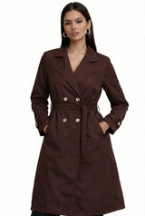 Trench Coat - Deep Brown