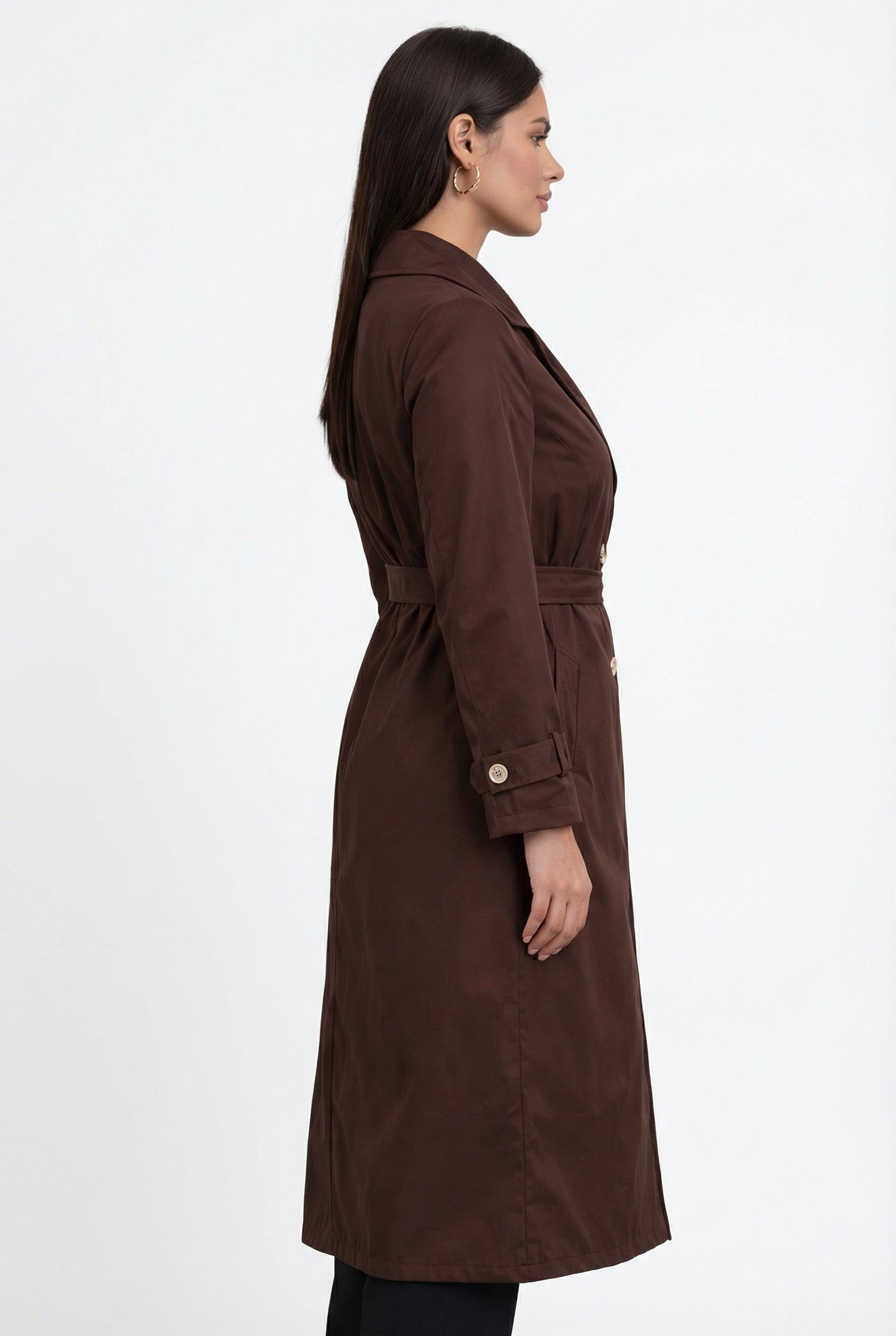 Trench Coat - Deep Brown