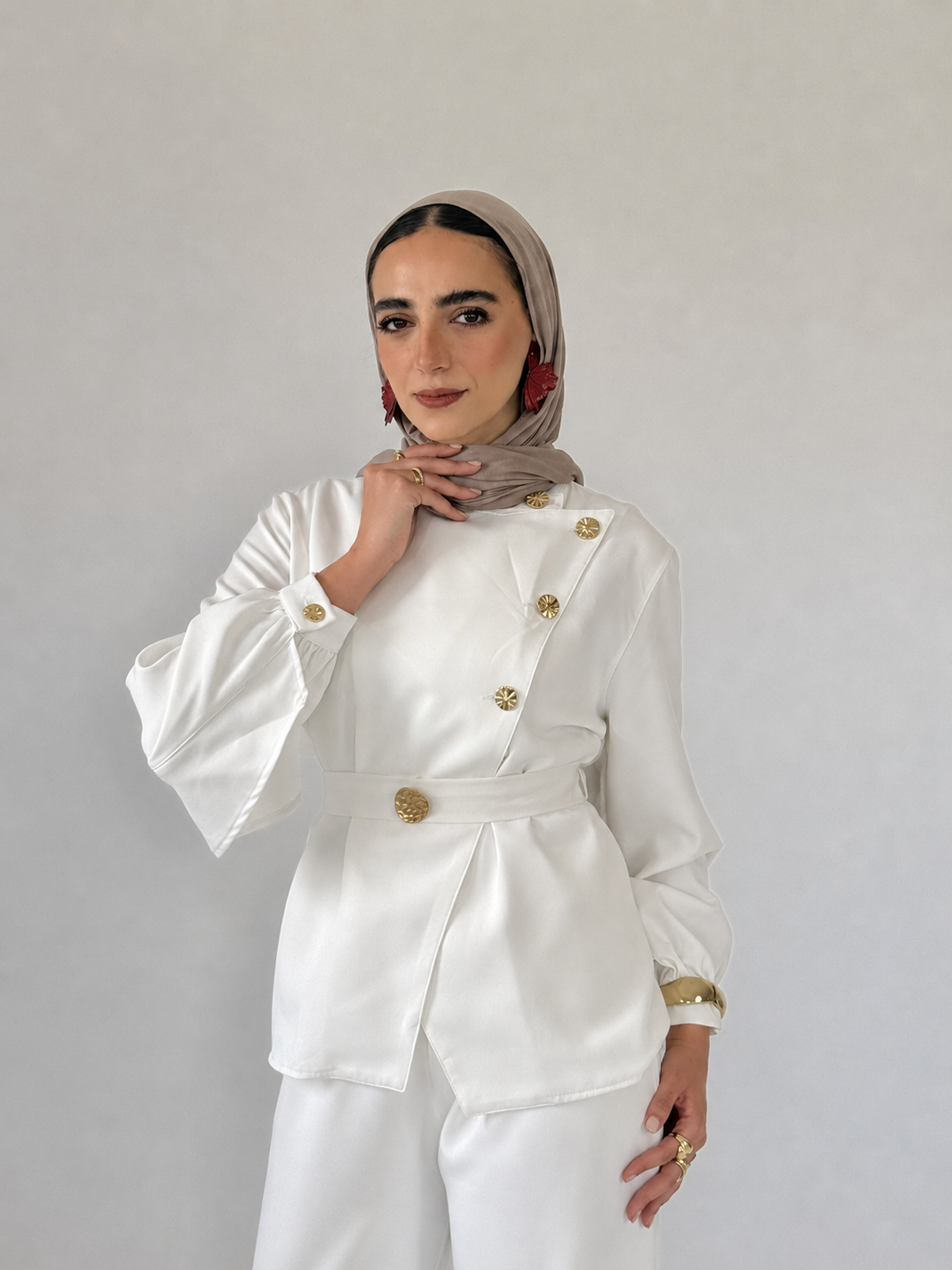 Evara Set Off-White