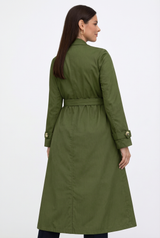 Trench Coat - Olive Green
