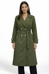 Trench Coat - Olive Green